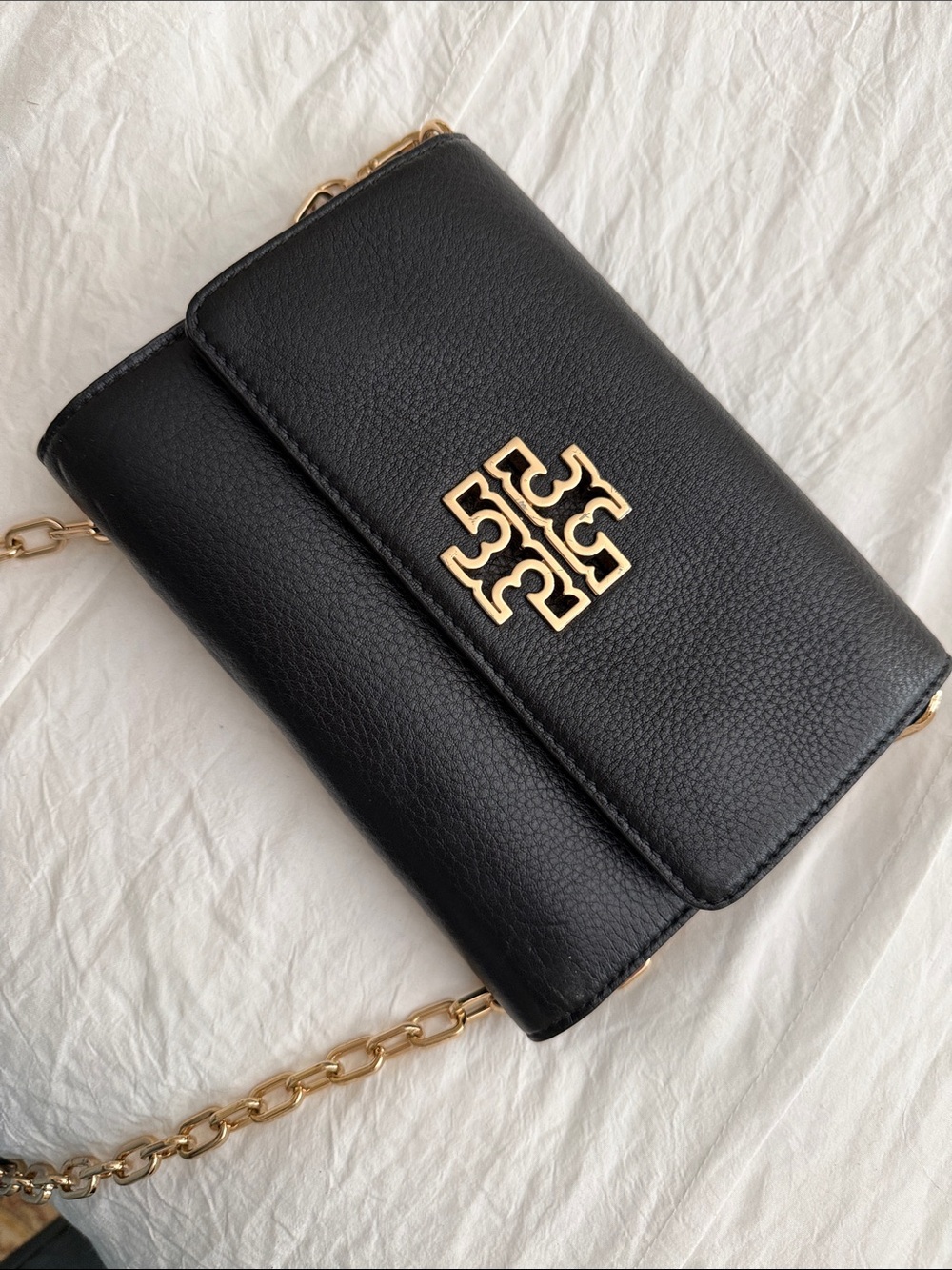 Tory Burch Black Leather Crossbody Bag